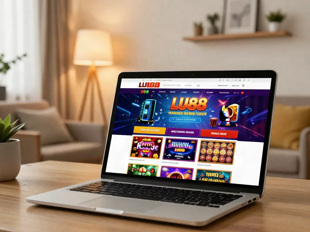 Engaging user on https://lu88.vote/ navigating vibrant online gambling platform interface.
