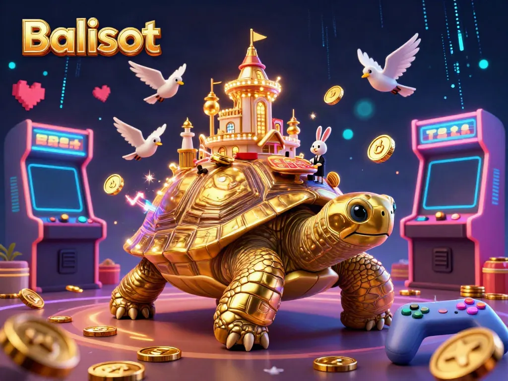 Experience exhilarating gameplay at Balislot with vibrant 3D characters and lively casino elements.