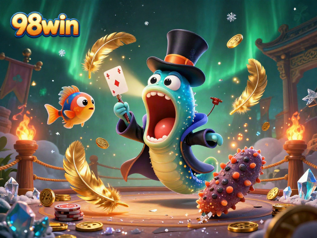 Engage in thrilling gaming with 98win, featuring exciting card tricks under the sea.