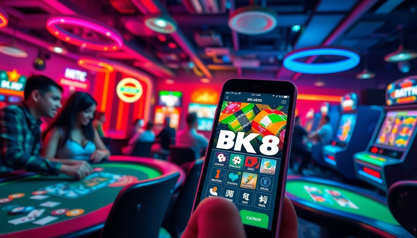 Exciting online gaming experience at bk860s.com with vibrant casino atmosphere.