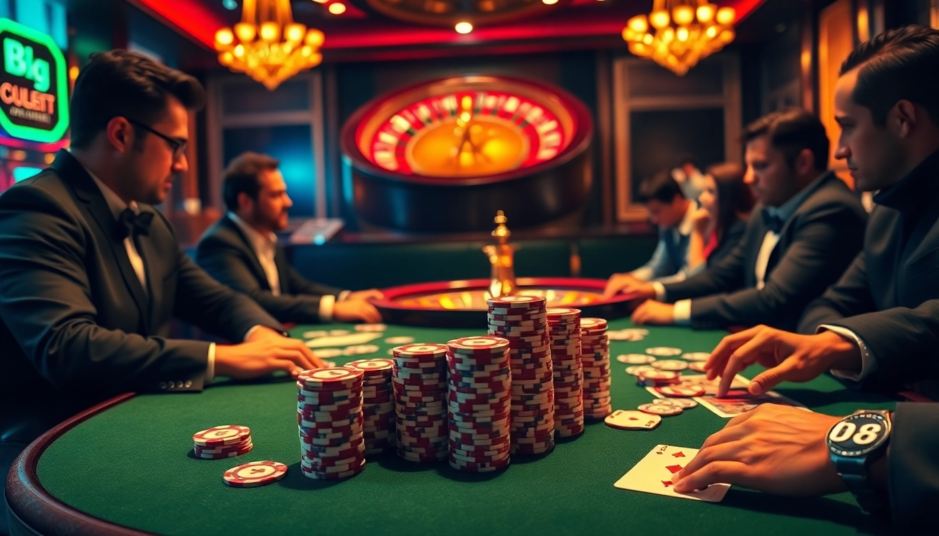 Experience high-stakes poker excitement with B8-themed chips and professional players.