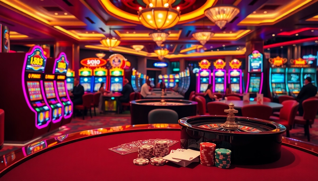Experience the thrill of gaming at https://s8s.reviews/ with luxurious casino tables and vibrant action.