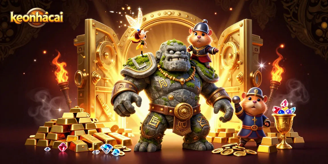 Engage with keonhacai as a fairy, golem, and hamster knight encounter treasures and magic.