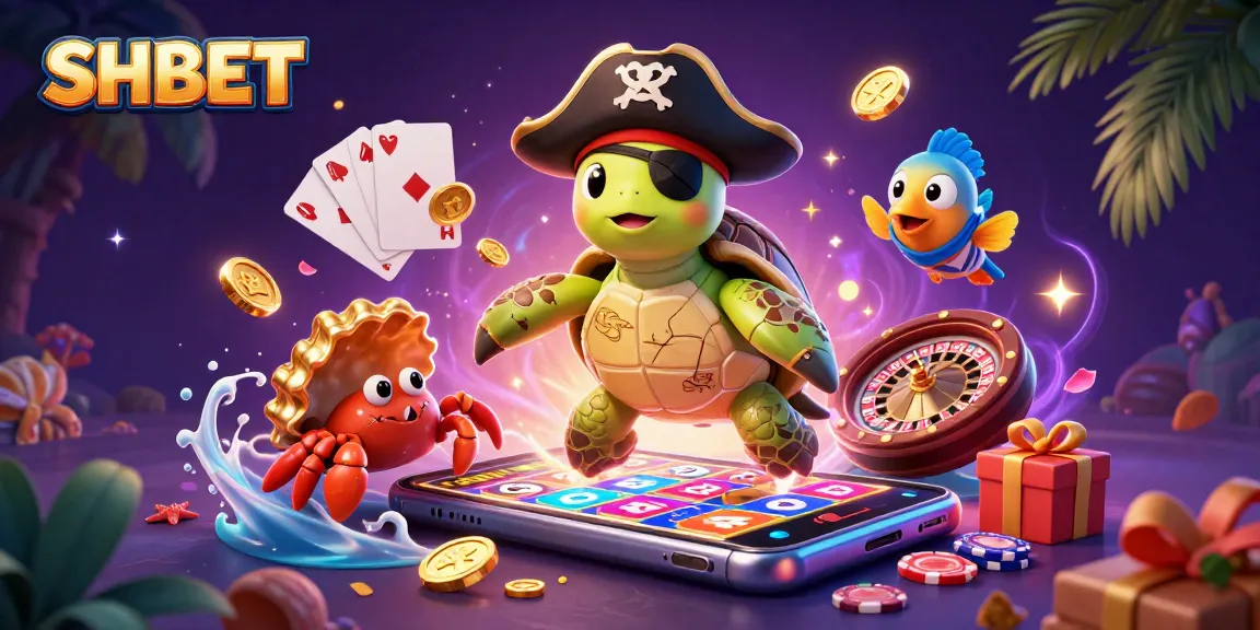 Join the excitement at SHBET with a vibrant 3D illustration of casino gaming adventures.